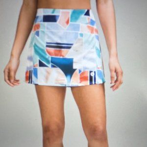 Lululemon Peak Pleat High rise Skirt - Shadow Court/Night Sea SIZE 8